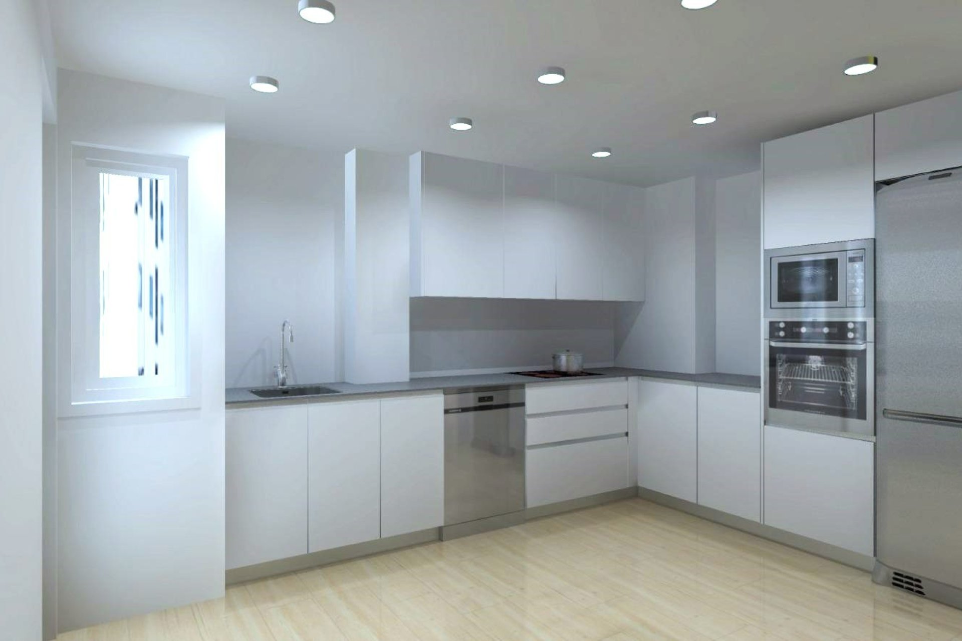 Render de la cocina 